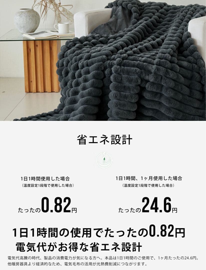 ふわとろ毛布 電気毛布 190×170 ダブル ひざ掛け 洗える ダニ退治