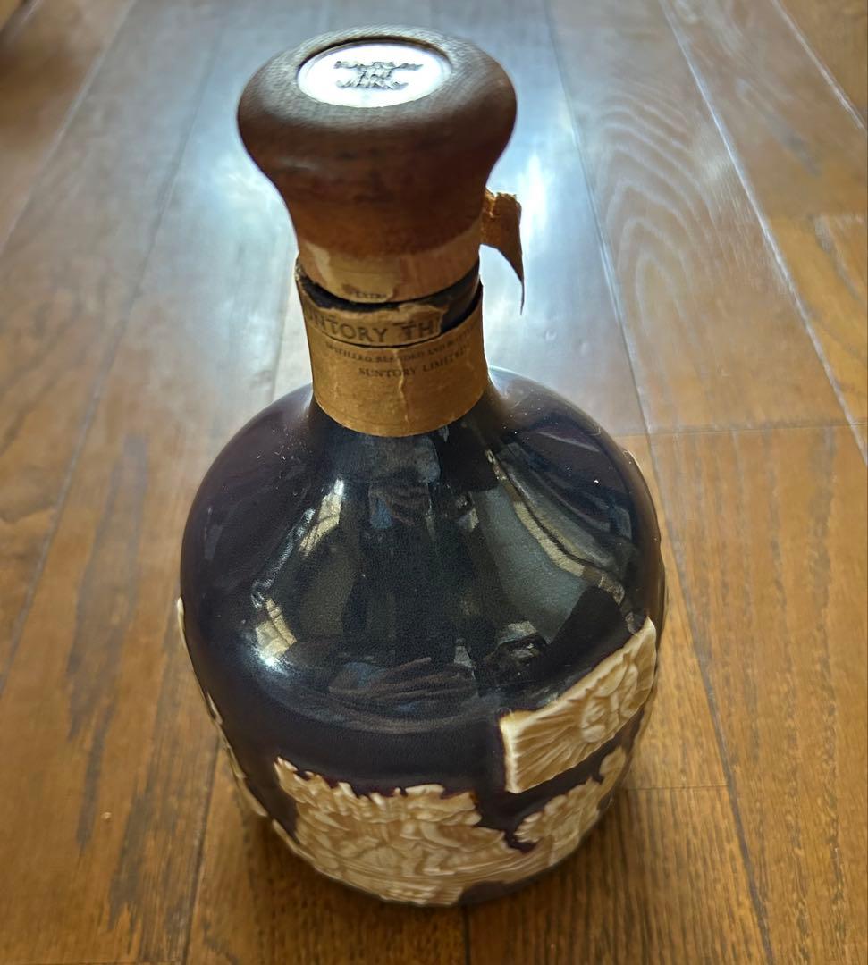 【未開栓・コルク折れ】SUNTORY サントリー ザウィスキー 有田焼ボトル
