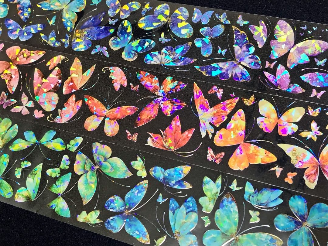 切売 416★ 海外 マスキングテープ マステ PET 装飾 蝶 贝壳光