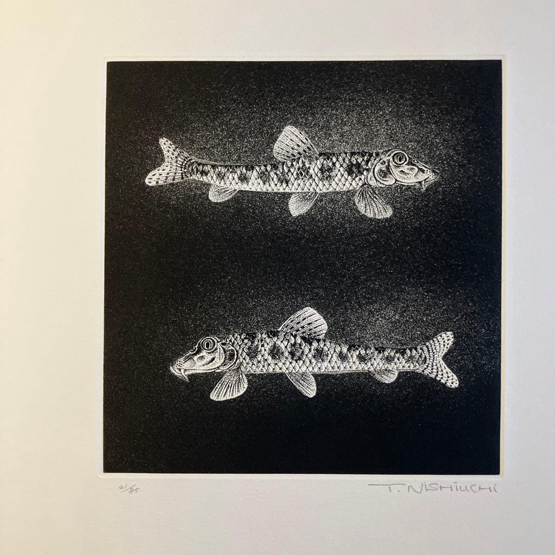 西内利夫　銅版画集　琵琶湖の仲間たち　全12点セット