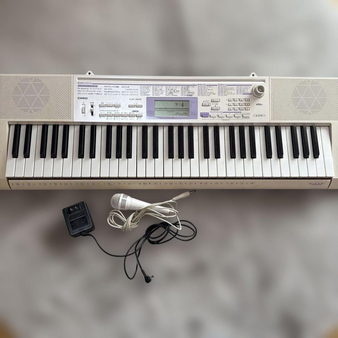 CASIO LK-122 キーボード 本体と付属品