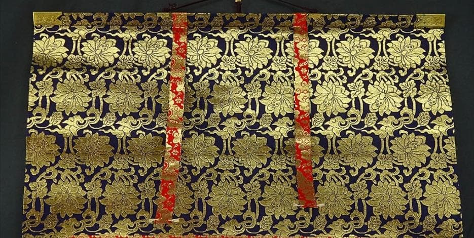 掛軸『西国三十三観音霊場宝印譜』絹本 共箱付 掛け軸 g04081