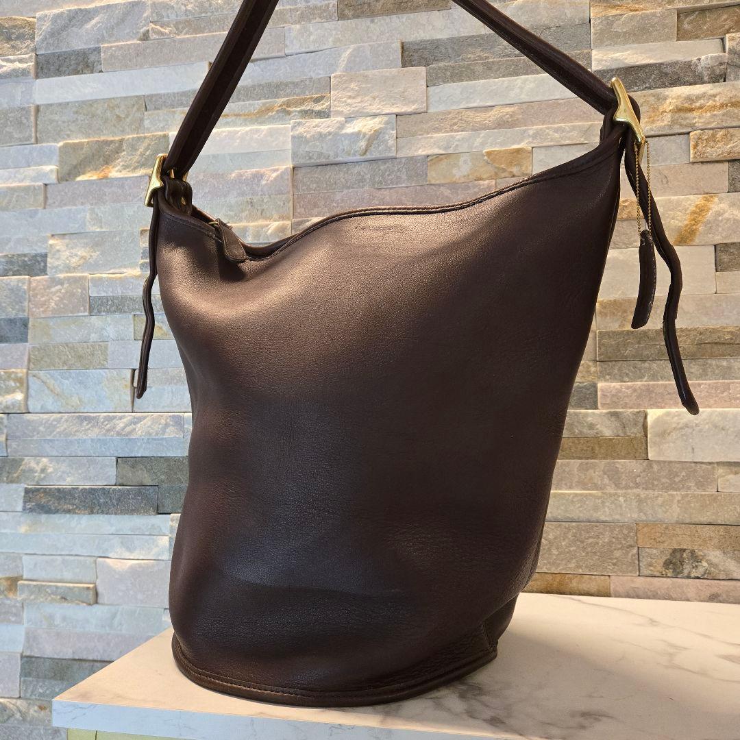 COACH　オールドコーチ　ショルダーバッグ　レザー　バケツ型　ワンショルダー