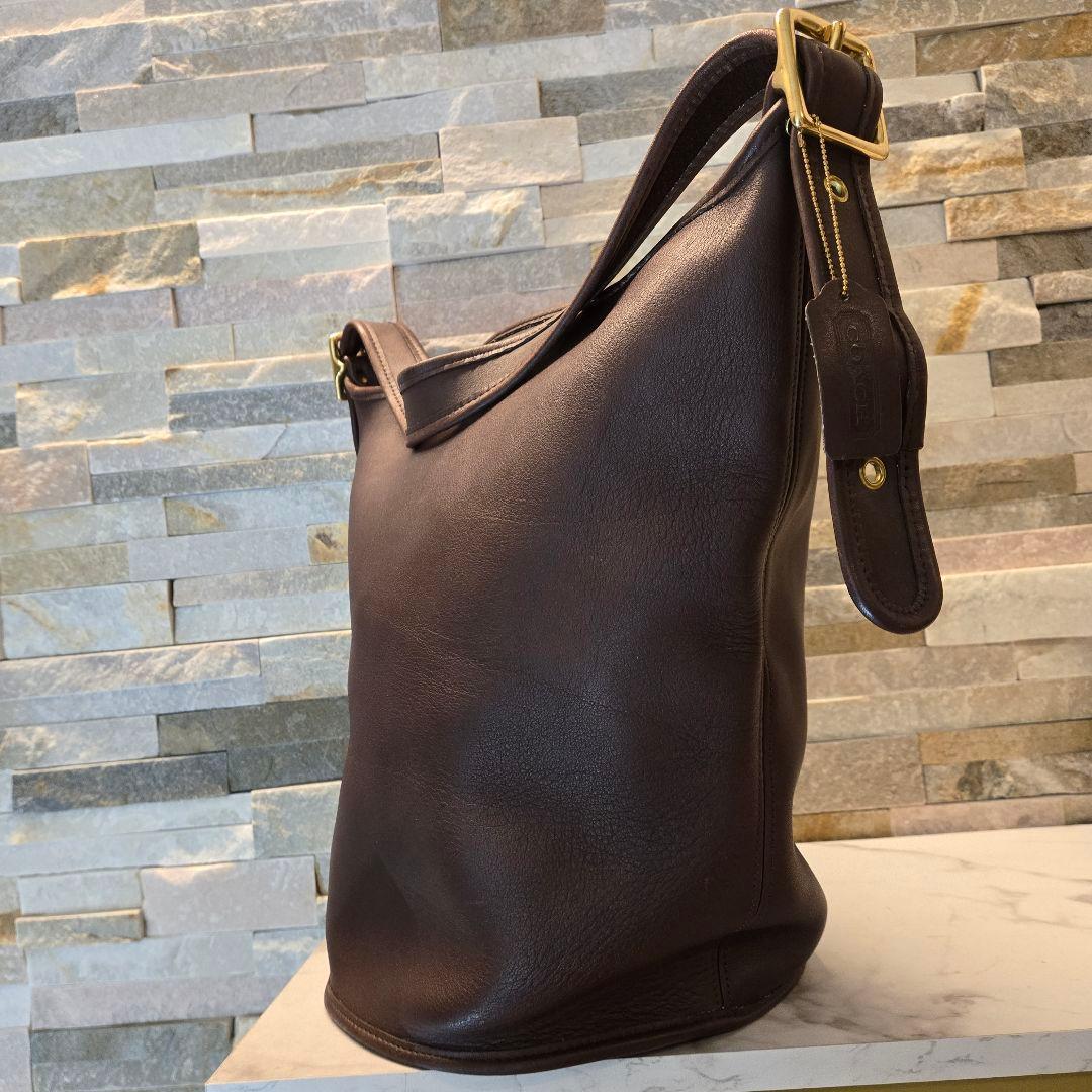 COACH　オールドコーチ　ショルダーバッグ　レザー　バケツ型　ワンショルダー