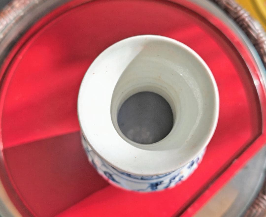 青白磁ドラゴン花瓶