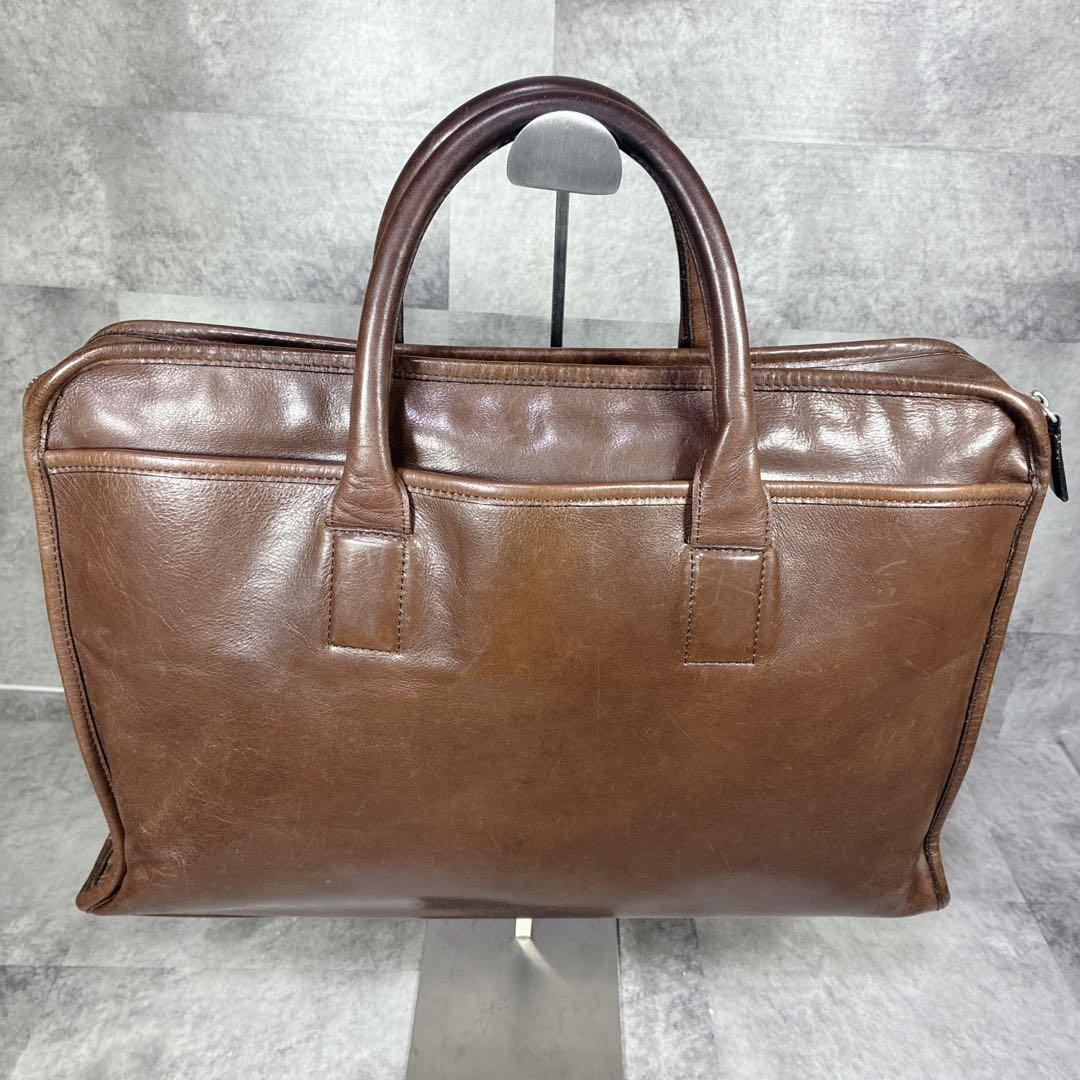 【良品】✨POTER オールレザー　ビジネスバック　ブラウン
