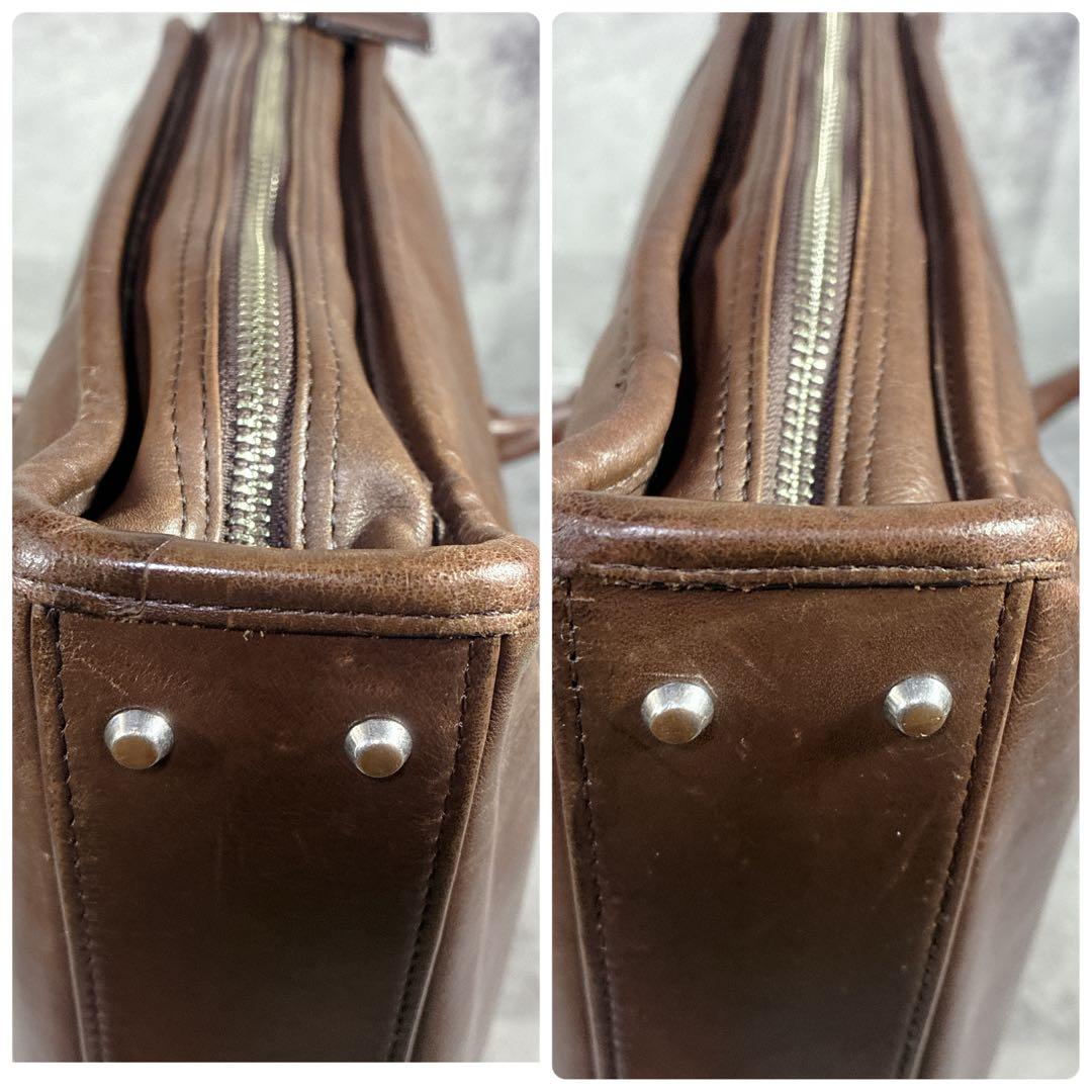 【良品】✨POTER オールレザー　ビジネスバック　ブラウン