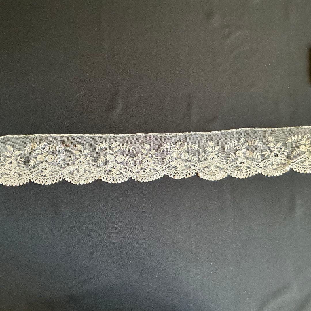 【３】ベルギーアンティーク　手仕事　ブリュッセル　デュシェスレース　ハンドメイド