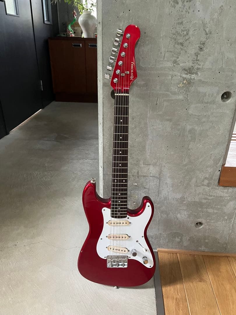 History エレキギター 赤 キッズギター