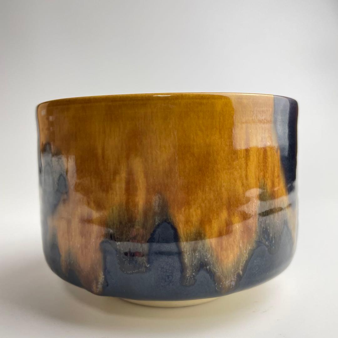 九谷 昭三 森澤昭三 深厚釉茶碗 共箱 抹茶碗 茶器 茶道具