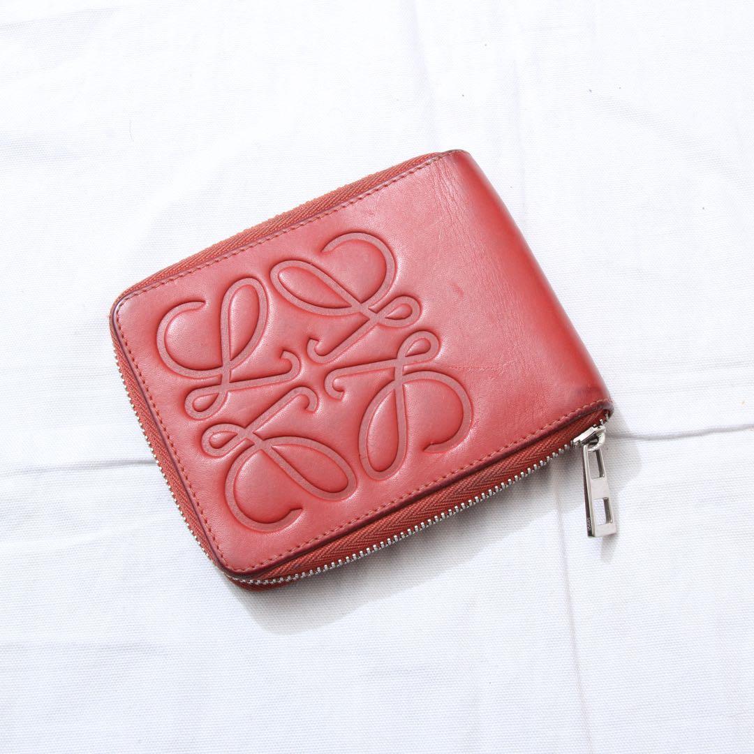 最終お値下げ　LOEWE ロエベ エンボスアナグラムジップアラウンドウォレット