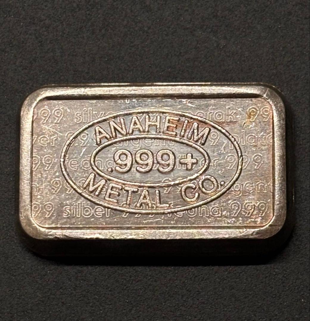 1981年 純銀バー 1オンス ANAHEIM L / U.S.V.I.