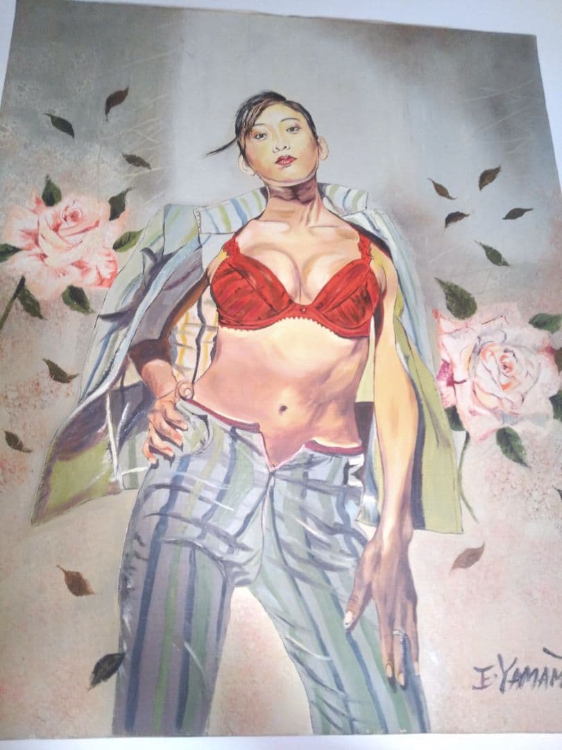 裸婦、美人画12F.絵画、山本英二、スーツF、真作、肉筆、高塚省吾、森本草介。