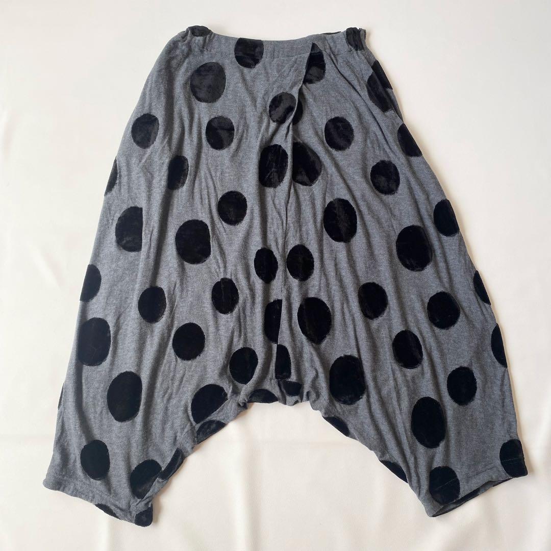 【美品】芽風　サルエルパンツ　センソユニコ　フロッキー　水玉 (ドット、ドッド)