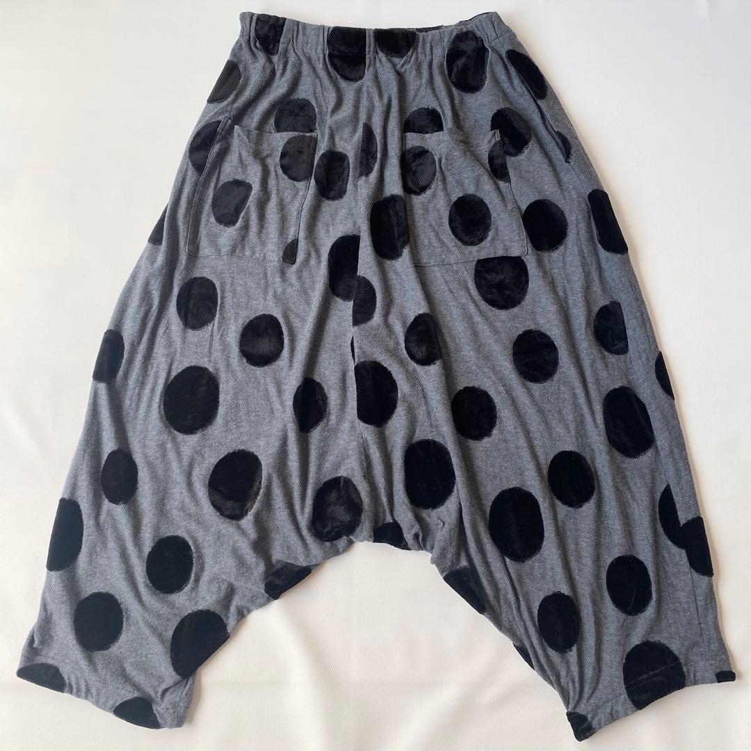 【美品】芽風　サルエルパンツ　センソユニコ　フロッキー　水玉 (ドット、ドッド)