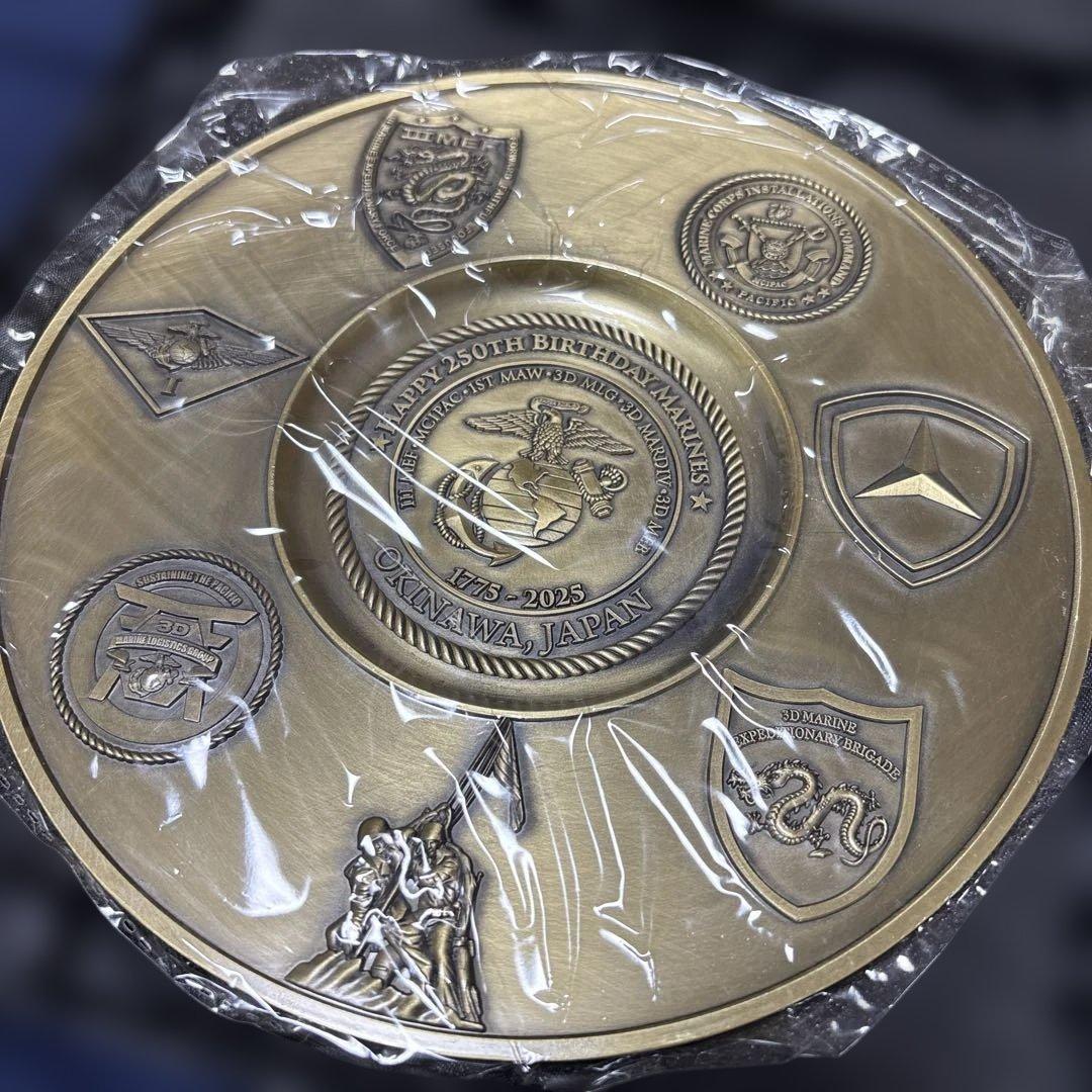 250th Marine Corps Birthday 米海兵隊誕生記念プレート