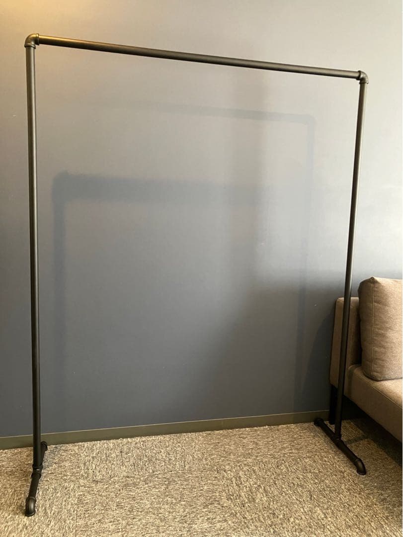 ハンガーラック アイアン ガス管 店舗 什器 収納 シンプル 黒 パイプ