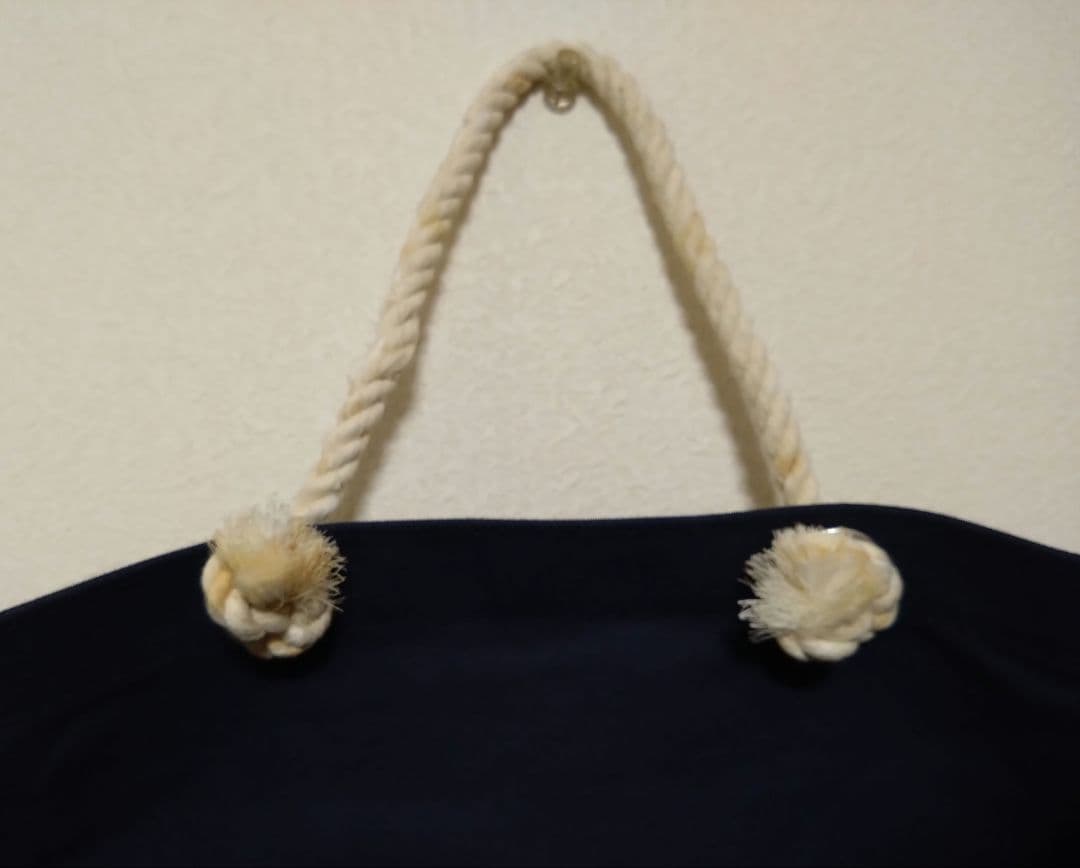 ☆横浜ゴム2点セット)昭和レトロ)YOKOHAMAトートバッグ紺色＋タイヤ型灰皿