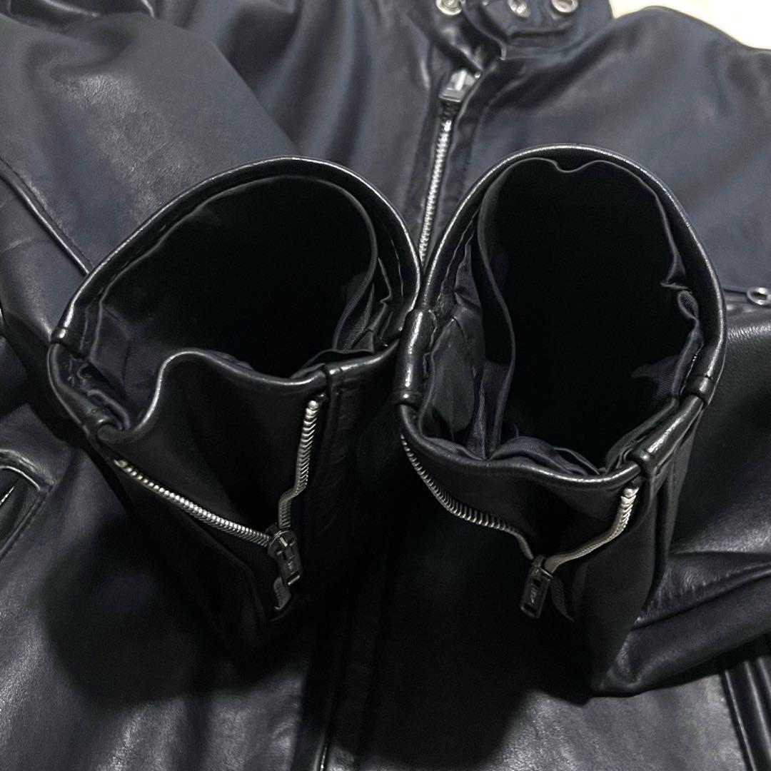 極美品✨Schott シングルライダース 141 ボアライナー付き 黒 38