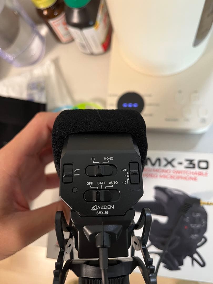 アツデン　AZDEN SMX-30 ステレオ　モノラル切り替えマイク