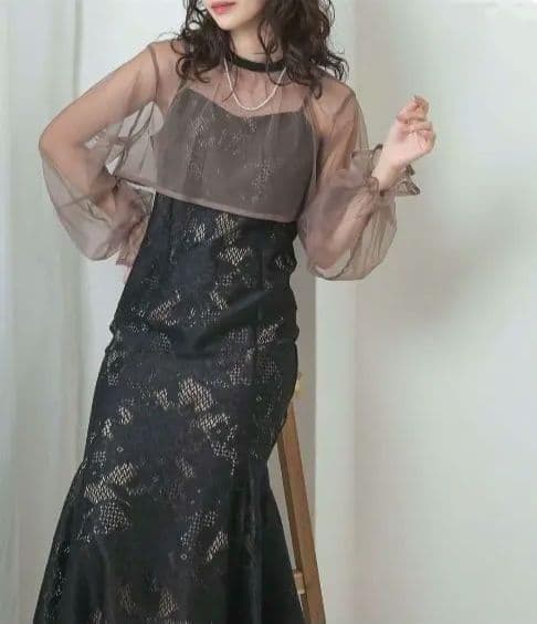 美品 kana カナ チュールボレロセット S パーティー 結婚式 お呼ばれ