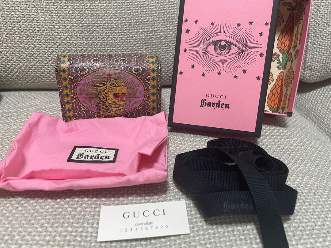 GUCCI Garden二つ折り財布 グッズガーデン ミニウォレット