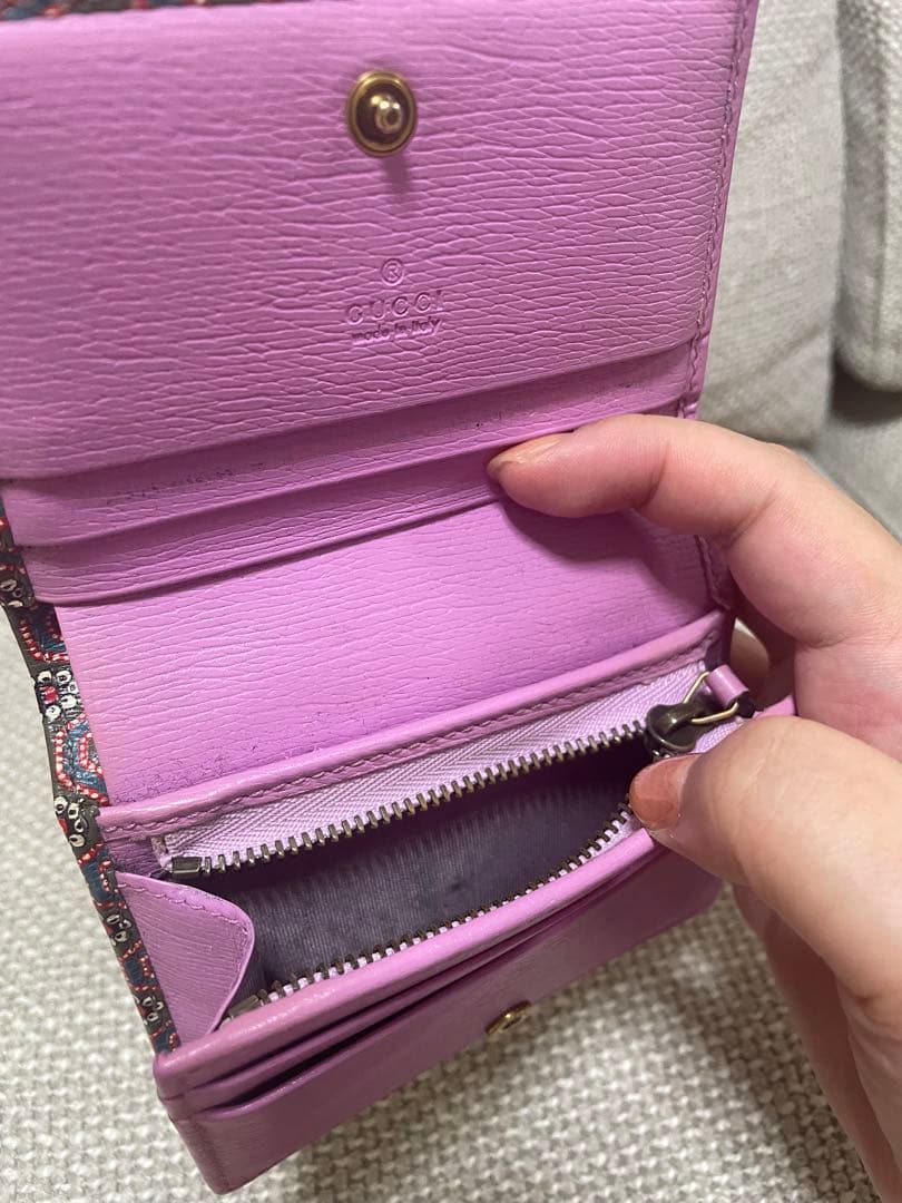 GUCCI Garden二つ折り財布 グッズガーデン ミニウォレット