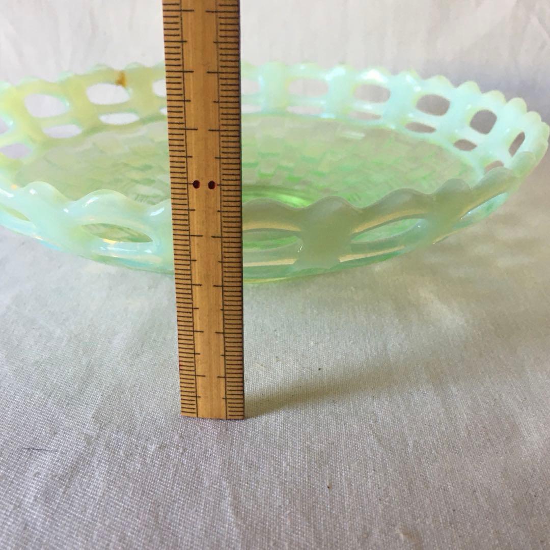 ガラスプレート　アンティーク　アメリカ　フェントン