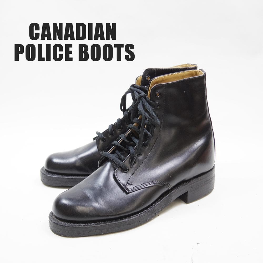 25cm　カナダ　ポリスブーツ　ミリタリー 編み上げブーツ　P4134