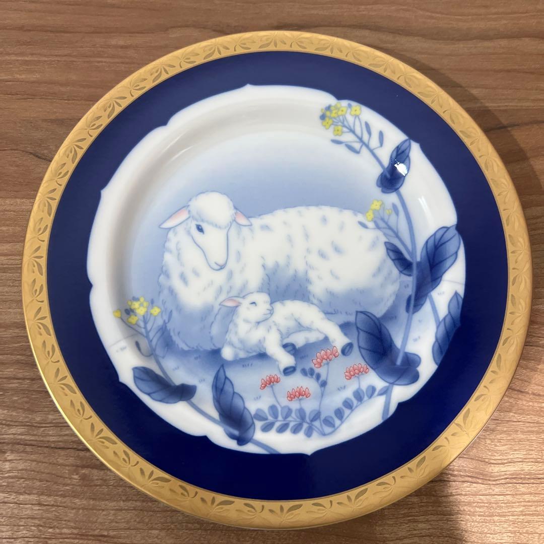 ☆未使用　香蘭社　2013〜2017年　巳牛未申酉イヤープレート5枚セット