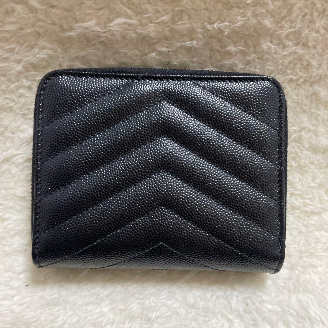 くんくん様 　サンローラン　折り財布　キャビアスキン　極美品‼️