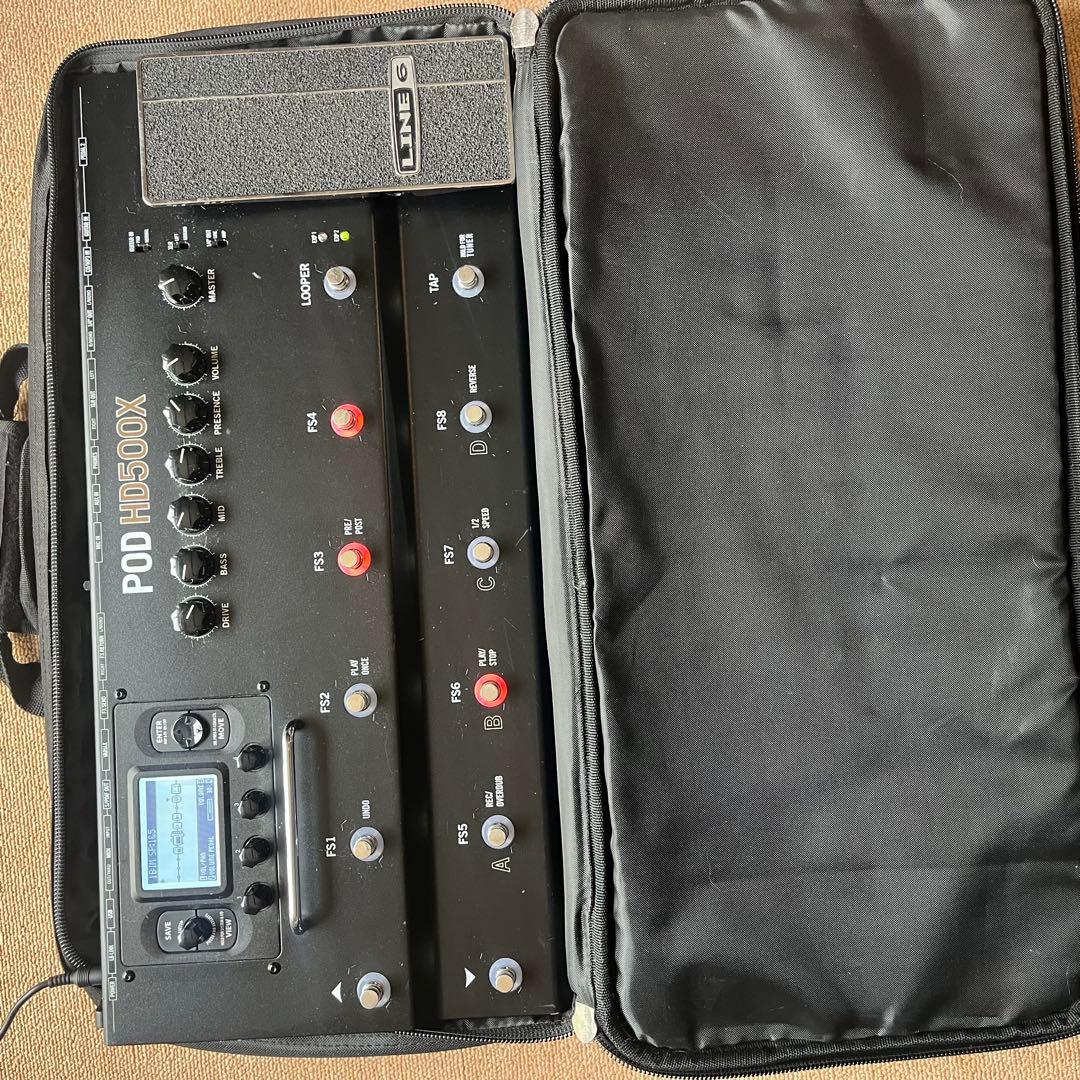 LINE6 POD HD500X マルチエフェクター＆専用ケース