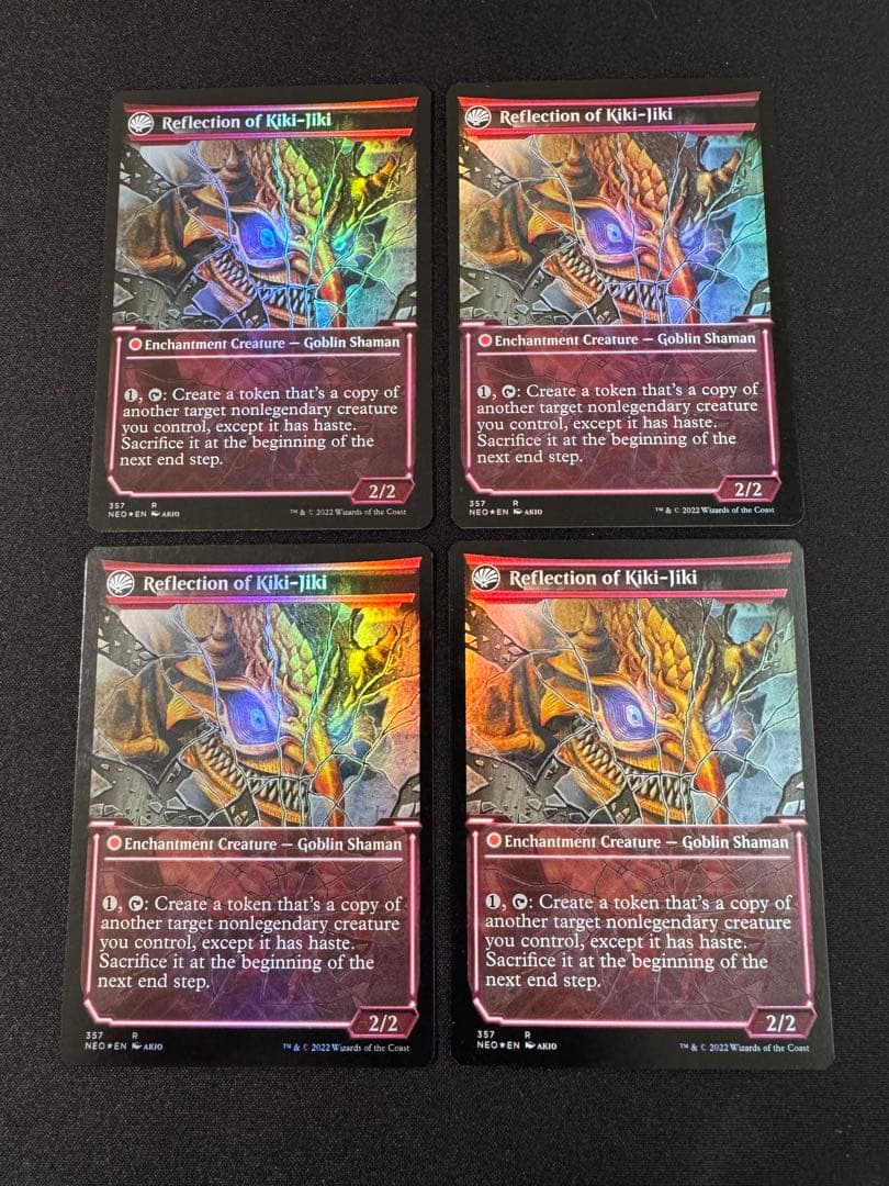 MTG 鏡割りの寓話/キキジキの鏡像 英語版 ショーケースFoil 4枚セット