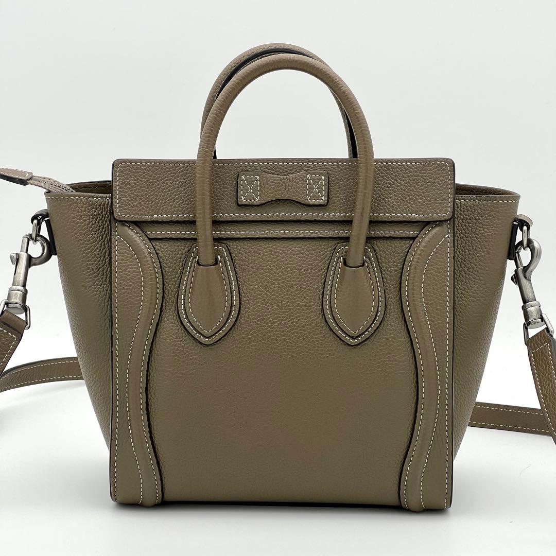 【新ロゴ・最高級美品】セリーヌ ラゲージ ナノ 2way ハンドバッグ スリ