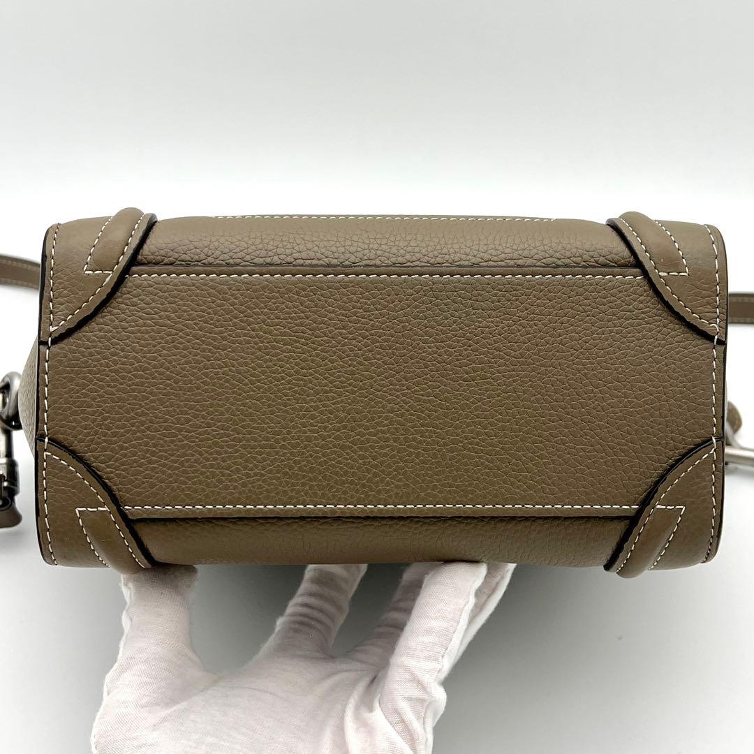 【新ロゴ・最高級美品】セリーヌ ラゲージ ナノ 2way ハンドバッグ スリ