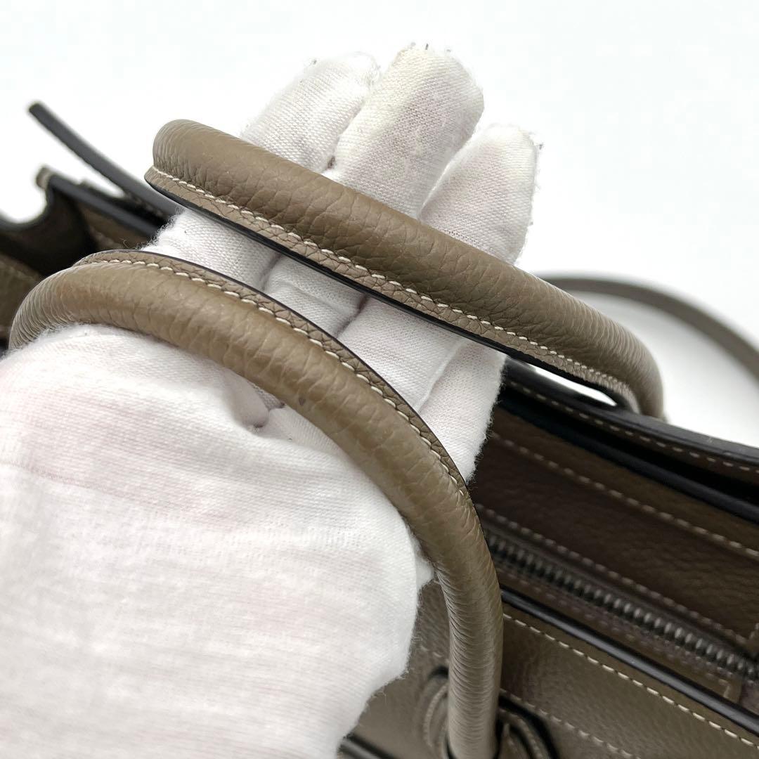 【新ロゴ・最高級美品】セリーヌ ラゲージ ナノ 2way ハンドバッグ スリ