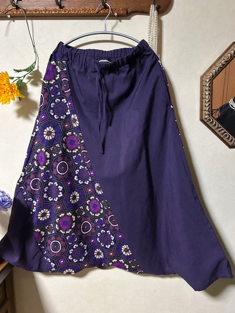 ソウソウ　SOU・ SOU モスリン 富士（ふじ） ／濃紫×華麗