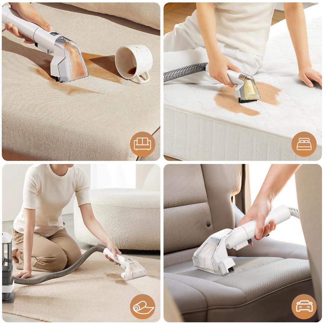 染み抜き 強い吸引力 布洗浄機 カーペットクリーナー