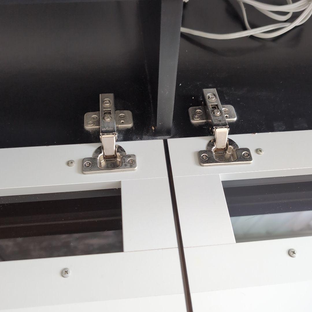 パモウナ テレビ台 黒と木目調 幅180cm