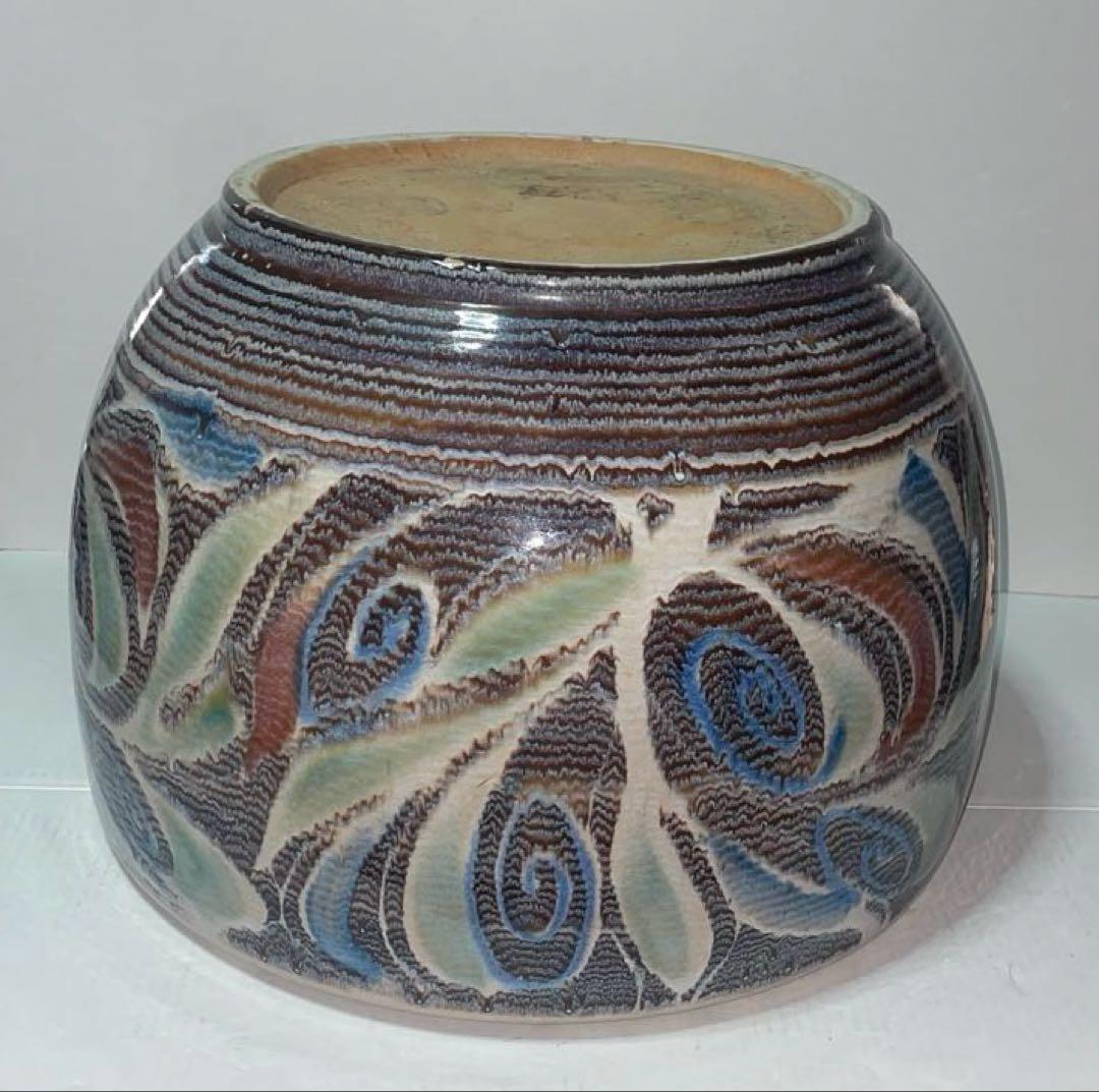 火鉢 大型 陶器 鉢カバー 観葉植物 メダカ　和風 レトロ アンティーク