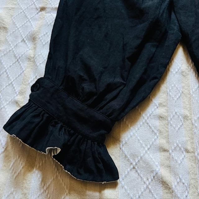 値下！極レア極美品！nolumさん　ドロワーズ　黒　リネンパンツ　ギャザーパンツ
