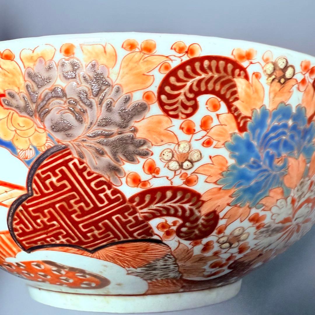 1856～1900年　明治時代　肥碟山信甫製　田代紋左衛門　名品　絢爛豪華　大鉢