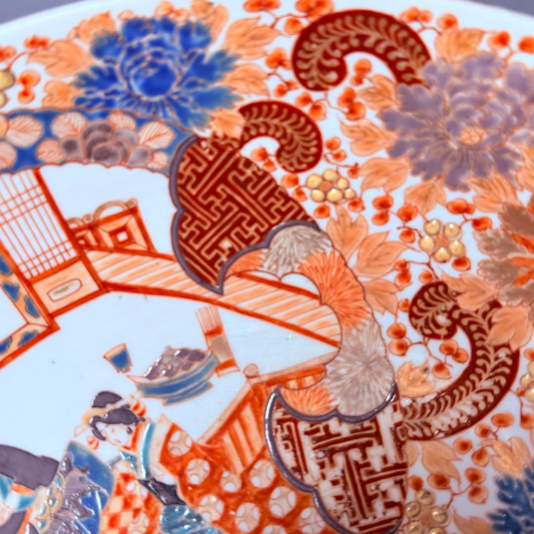 1856～1900年　明治時代　肥碟山信甫製　田代紋左衛門　名品　絢爛豪華　大鉢