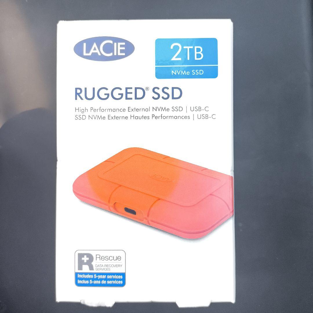 LACIE RUGGED SSD 2TB USB-C　新品1/20まで値下げ！