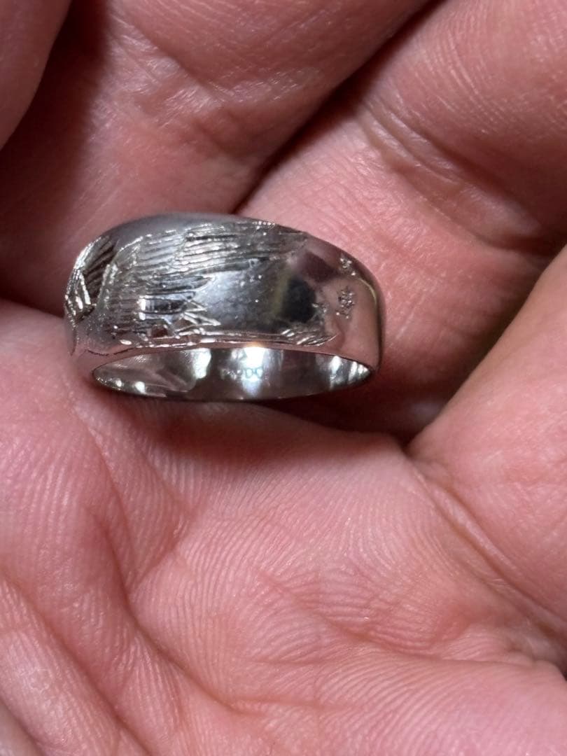 中古美品 Pt900プラチナリング 6g