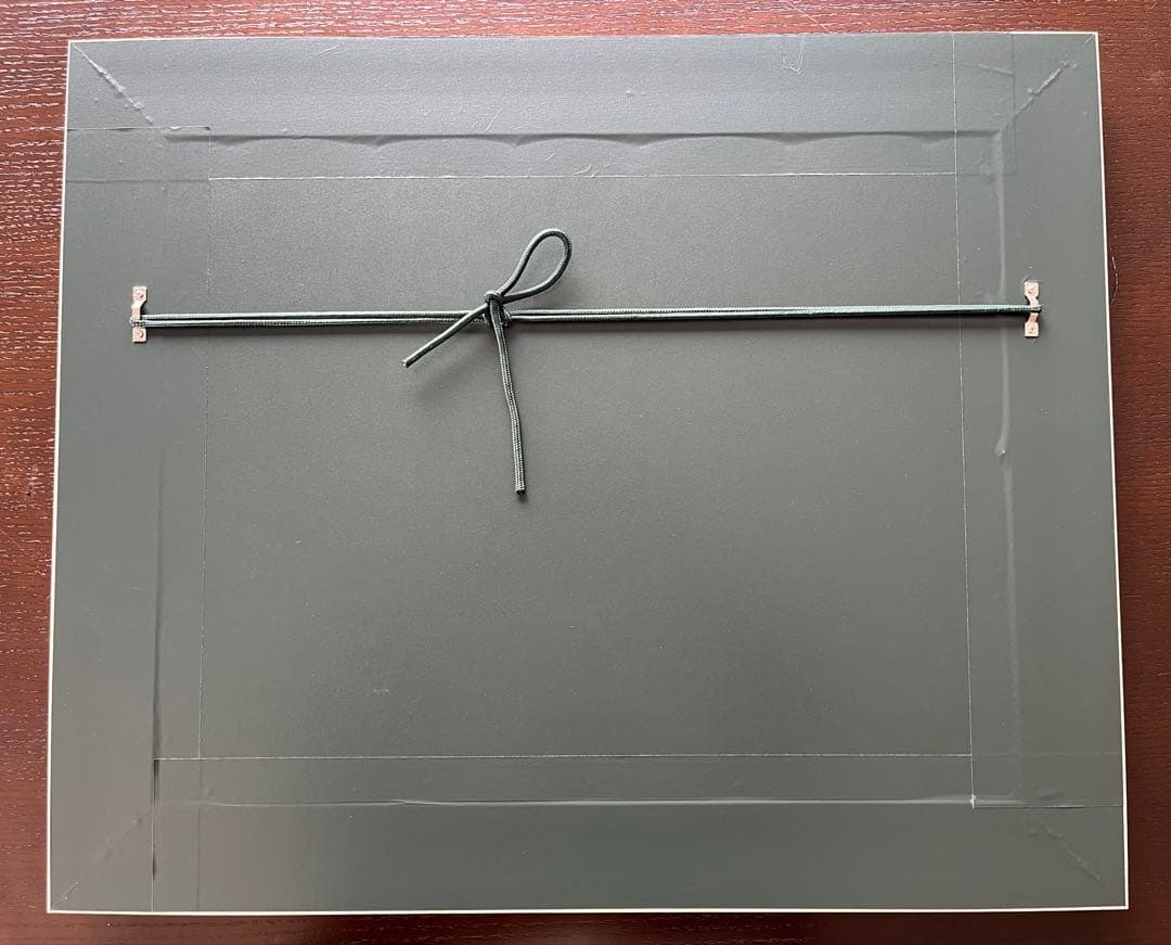 ゴッホ　「星月夜」　複製ポスター　額付　メディウム加工