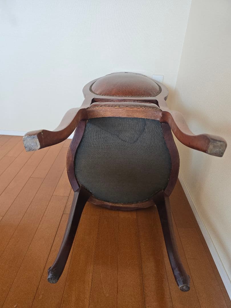 アンティーク ヴィンテージ 椅子 レトロ チェア クラシック木製ブラウンチェア