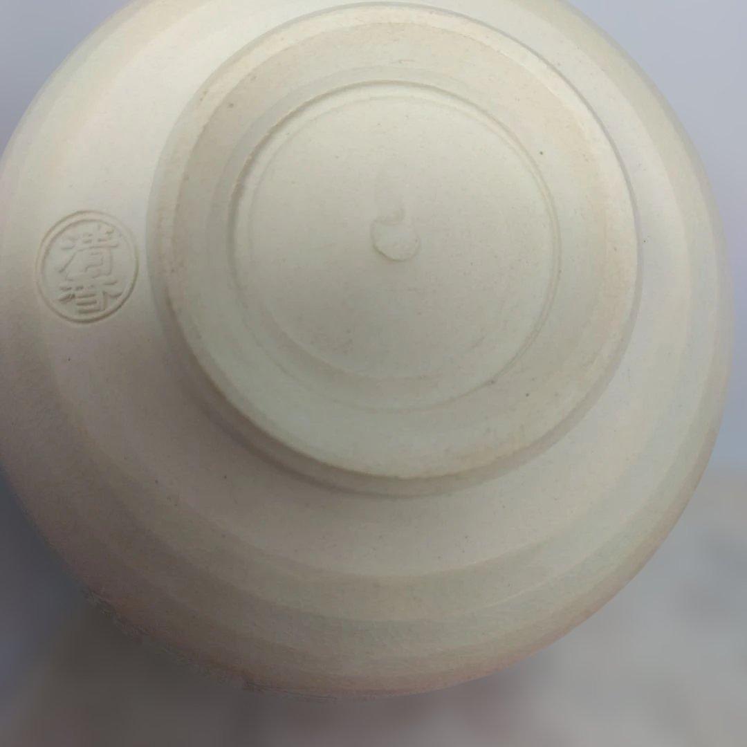 平安清香 色絵内裏雛之図 茶盌 お雛様 ひな祭り 共箱