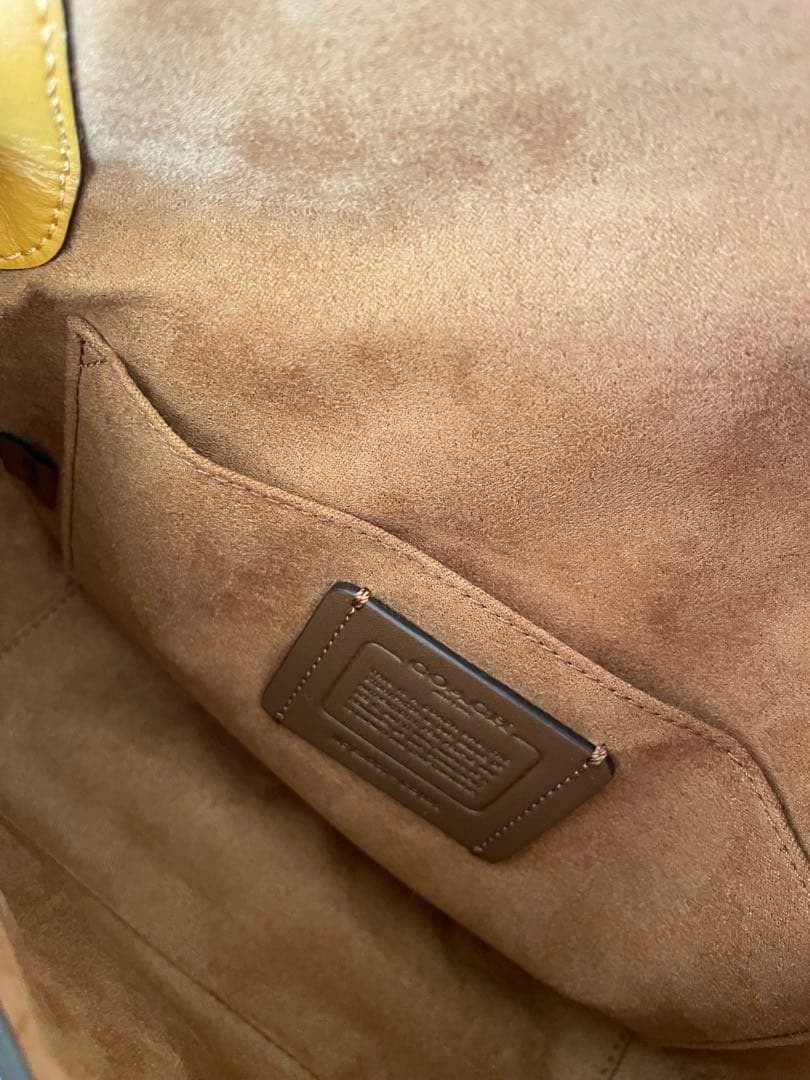 コーチ メイシー サドルバッグ カラーブロック レザー