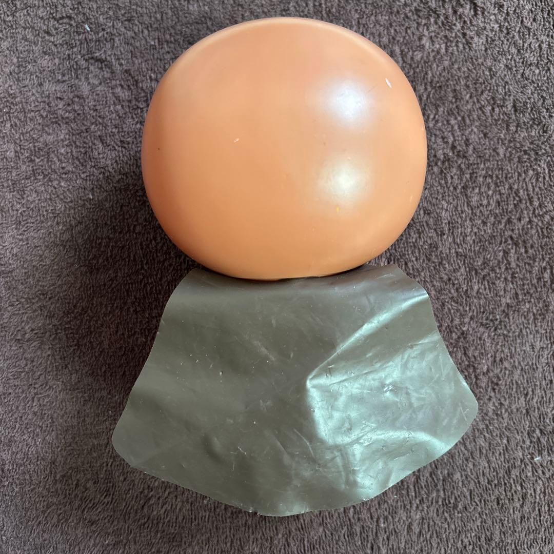 レトロ　不二屋　アンパンマン　キャンディーポット　貯金箱　マント付きフィギュア大